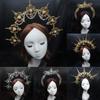 16Styles Lolita Virgin Mary Baroque Tiara DIY Material Package Gorgeous Gothic Vintage Church Halo Crown Headband