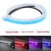 Silicone Car Light Guide Strip: Ultra-Thin Daytime Running Light with Two-Color Turn Signal and Start Scanning Feature.