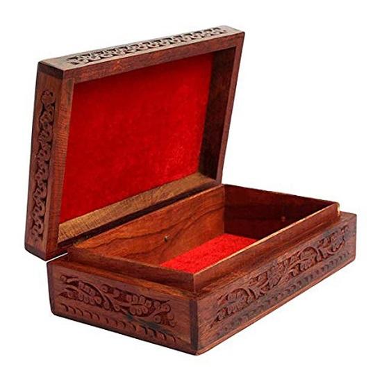 Wood Carvings Jewellery Box Decorative Case Kit Storage Boxes Big Box Jewellery Box Organisers Vanity for Women, Jewellery Box for Girls 30.48 Cm