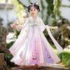 Qiz Hanfu qadimiy kostyum bolalar Xitoy uslubi kichkina qiz kiyimi Tang liboslari malika yubka milliy kostyum bolalar