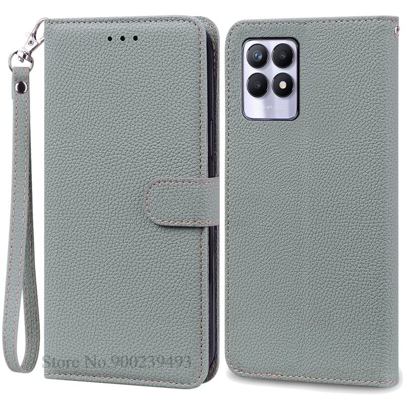 Case For Realme 8i Case Soft Silicone Wallet Flip Leather Case For Realme 8i Phone Case Realme 8 I Cover Coque Fundas