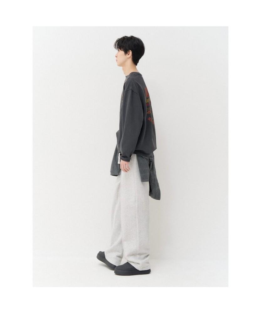 8SECONDS Pintuck Texture Wide Fit Shorts Light Gray