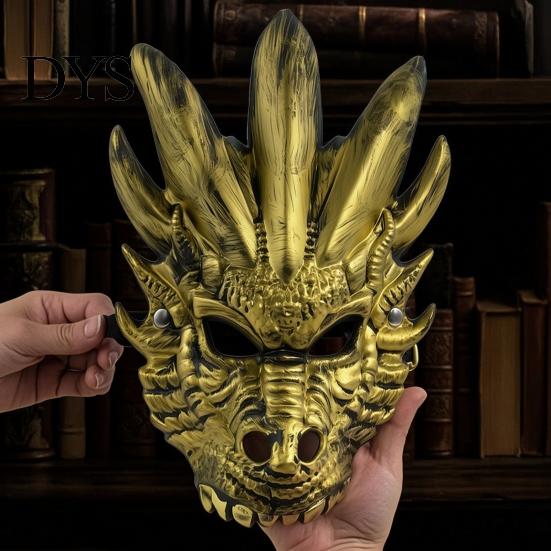 Дышащая маска-проп для Хэллоуина и маскарада, 3D-маска из пены в виде дракона, реалистичная маска-голова фантастического мифического существа для костюма, косплея