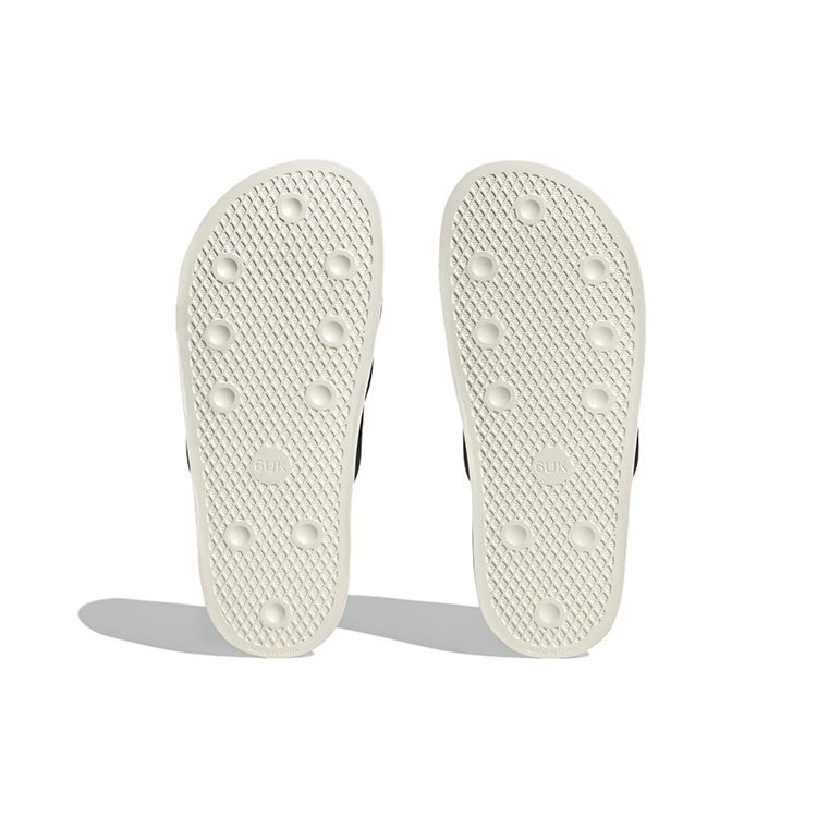 adidas Adilette Essential Slide Black Off White Женские кроссовки Core-черный золотисто-металлик FZ6162