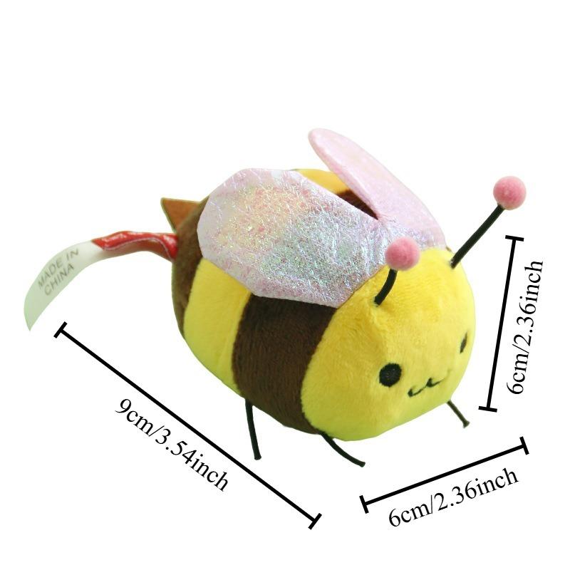 1 шт. Игрушки для кошек Толстая пчела Кошачья мята Кукла Колокольчик Товары для питомцев Милые Безопасные материалы Здоровье Выносливость Расход Физическая сила