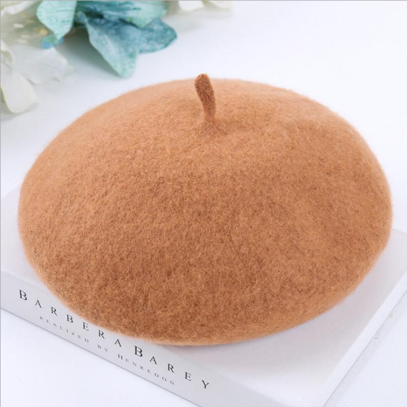 Women Winter Fashion Hats Warm Wool Sweet Beret French Artist Beanie Cap
