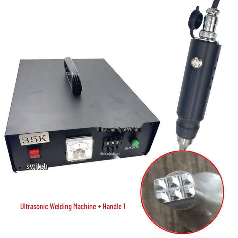 110V 35K Ultrasonic Handheld Fabric Welder & Heat Sealer for Ear Loops