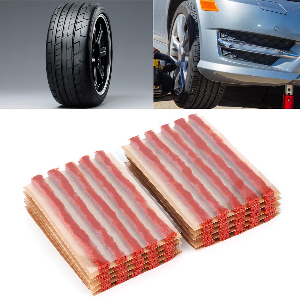 50 шт. 100x6 мм заглушка для ремонта шин бескамерная шина резиновая уплотнительная полоса инструмент для ремонта проколов для автомобиля