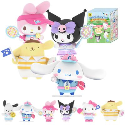 TOP TOY Персонажи Sanrio Серия Спортивный день Genki Гачапон Слепой бокс Фигурка Мягкий винил ПВХ Подарок День Рождения Китти Куроми Синнаморолл Моя Мелоди