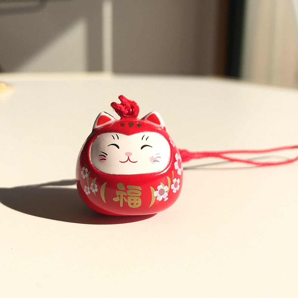 Cute Door Key Car Key Cartoon Maneki Neko Keyrings Bag Decoration Pendant Lucky Cat Keychains