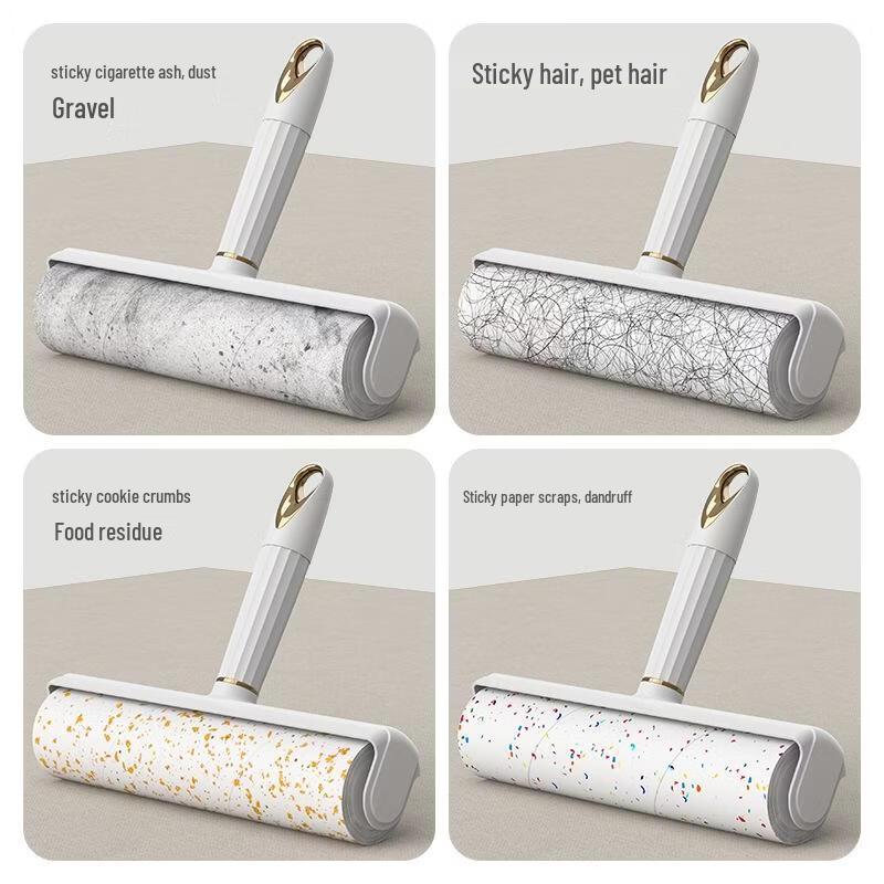 JINGRUIXIANG Lint Roller with Dual-Use Handle