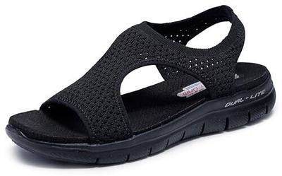 Спортивные сандалии Slingback черного цвета