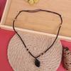 Natural Black Tourmaline Necklace Crystal Black Tourmaline Pendant