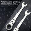 Ratcheting Combination Wrench Spanner 180-Degree Variable Angle Design Rust-resistant Quick Manual Ratchet Wrench