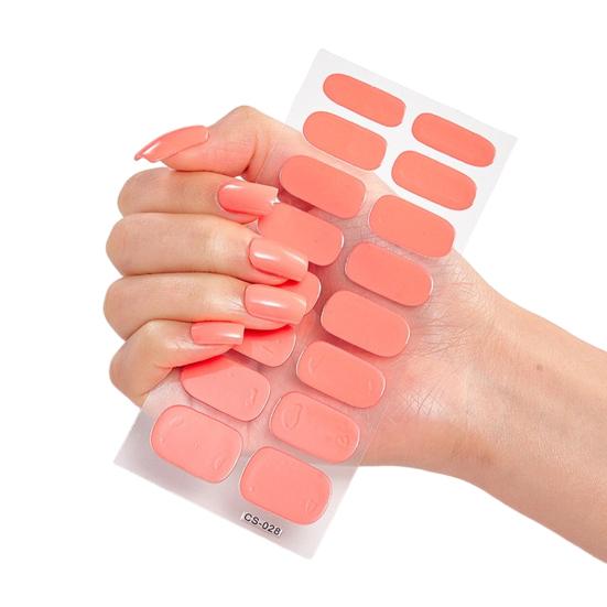 1 комплект гелевых полосок для ногтей, наклейки для полной обертки, самоклеящиеся художественные наклейки, легко снимающиеся наклейки для укрепления ногтей