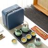 Portable Ge Kiln Ceramic Travel Tea Set