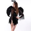 Kids Adult Fairy Feather Wings Wand Halo Halloween Party Costume Fancy Set
