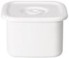 Nodahoro Enamel Storage Medium with Airtight White Made In Container, Heat-Resistant, Square, Size, Lid, Series, Japan, WSM-M