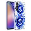 Сине-белый фарфоровый узор Чехол для телефона для Samsung A17 A37 A57 A07 A16 A26 A36 A56 A06 A02S A12 A22 A32 A52S A04S A14 A24 A34 A
