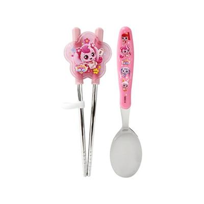 Leburn Mysterious Catch Nipping Spoon, двуручные корректирующие палочки для еды, ложка + корректирующие палочки, разные цвета