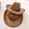 Защита от УФ-лучей Натуральный солнцезащитный козырек Панама 5 стилей Лето Широкие поля Летняя модная одежда