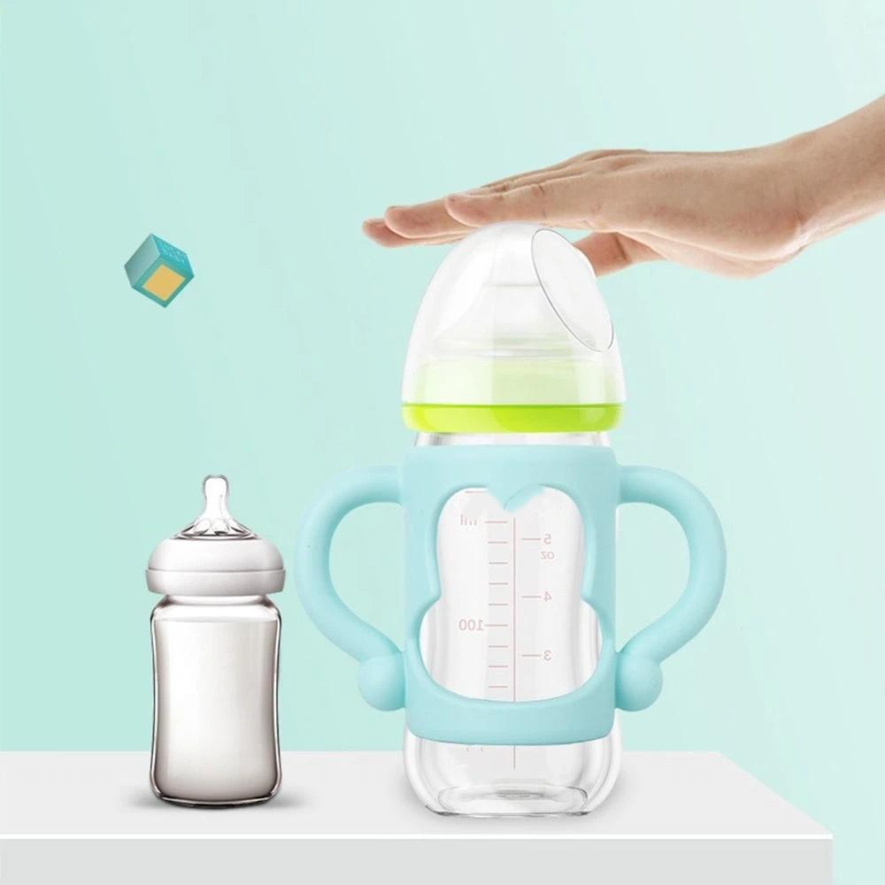 Silicone Safety Universal Handle Baby Bottle Handles Feeding Bottles Accessories Wide Mouth Grip