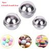 6pcs /set DIY Semicircle Sphere Bath Bomb Molds Aluminum Alloy Ball Sphere Bath Bomb Mold Cake Baking Pastry Mould