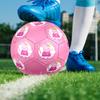 Pink Pig Cartoon Indoor Soccer Ball Colorful All Ages Size 5 Machine Stitched PVC Competition Ready Durable High-Bounce