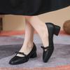 Leather Flat for Huizhou Women's Shoes Su Yinyin Same Single Shoes Women's Low Heel Spring New Mary Jane Shoes Women's