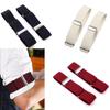 1 Pair Adjustable Elastic Armband Solid Color Arm Cuffs Bands Fashion Clothing Accessories Practical Shirt Sleeve Clamps