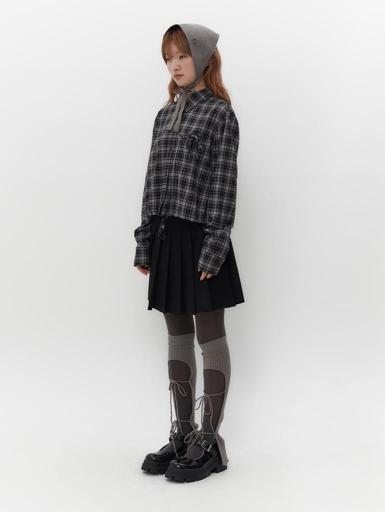TUOMIO Вязаная шапка-боннет [Угольный]