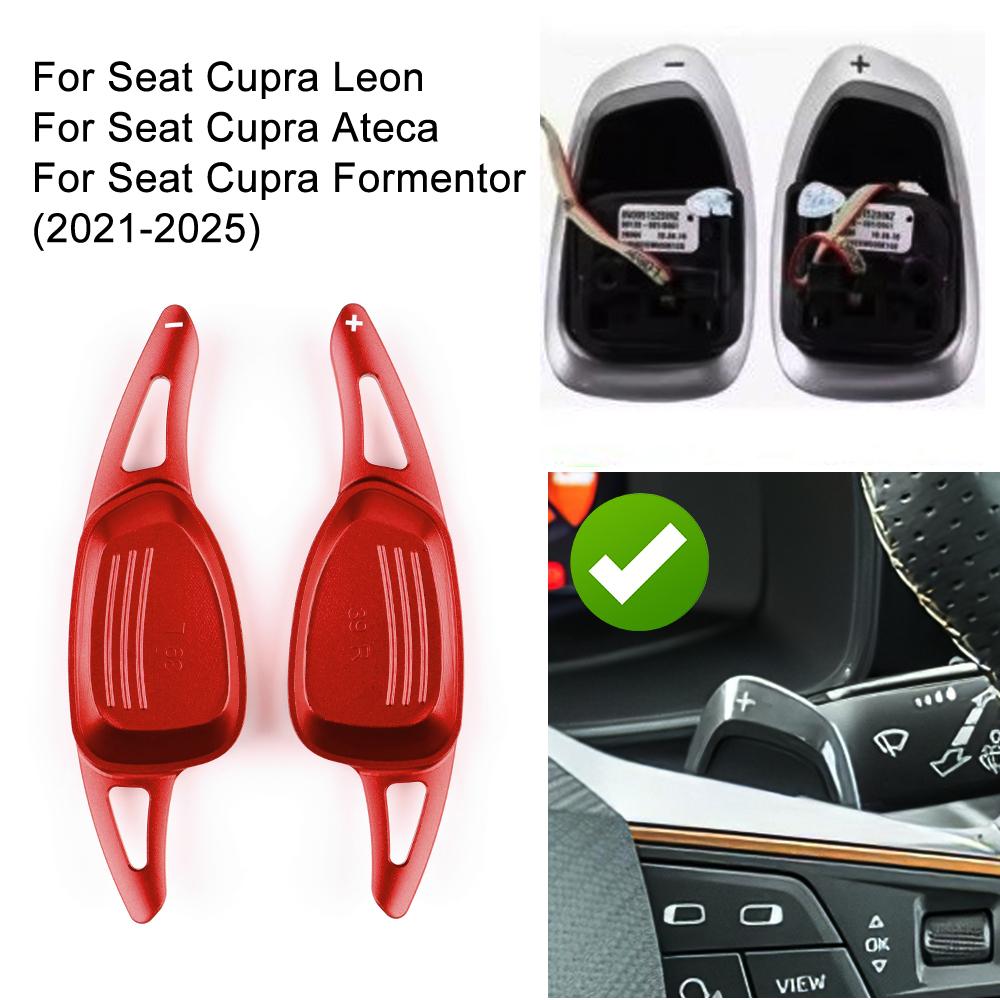 For Cupra Formentor LEON Ateca 2025 2025-2025 2025 Car Steering Wheel Shift Paddle Gear Paddles DSG Extension Aluminum Alloy