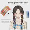 3mm Curly Bow Braided Hair Rope - Hair Accessories and Bookmark Tie