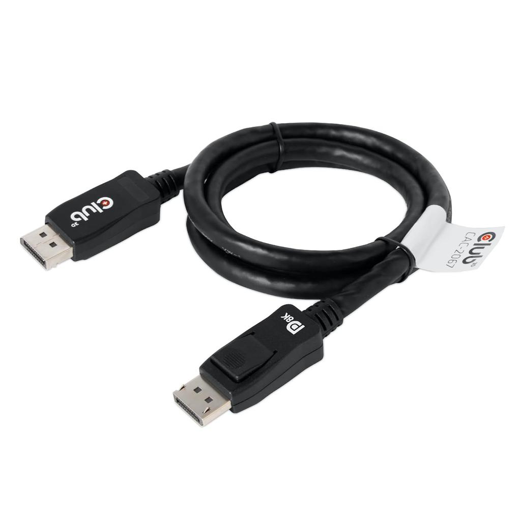 Club3D CAC-2067 VESA Certified DisplayPort to DisplayPort 1.4/Hbr3 M/M Cable DP 1.4 8K 60Hz 1m - 3,28ft