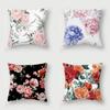Rose Print Series Cushion Cover 45x45cm Living Room Sofa Chair Pillowcase Polyester   Aesthetic Home Decoration