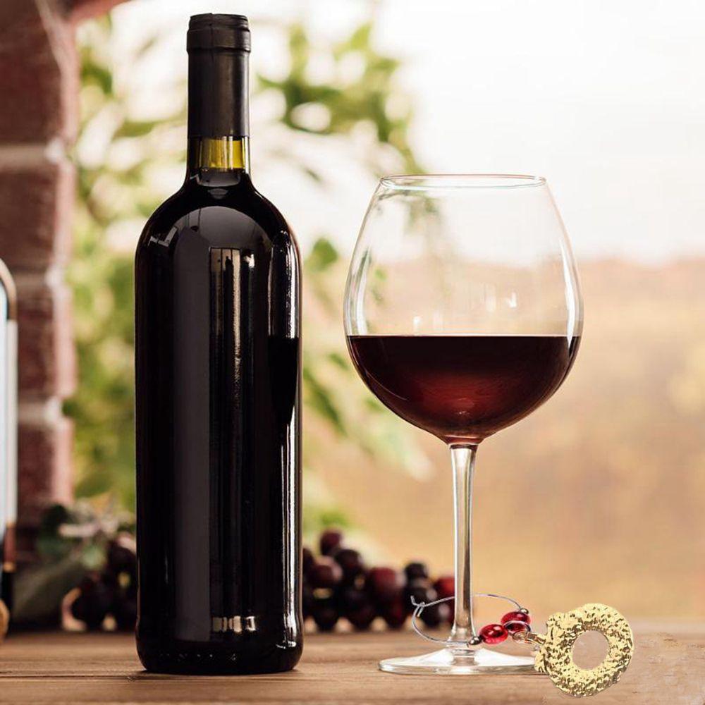 Glass Pendants Marker Xmas Christmas Decoration Christmas Pendants Wine Rings Party Accessories
