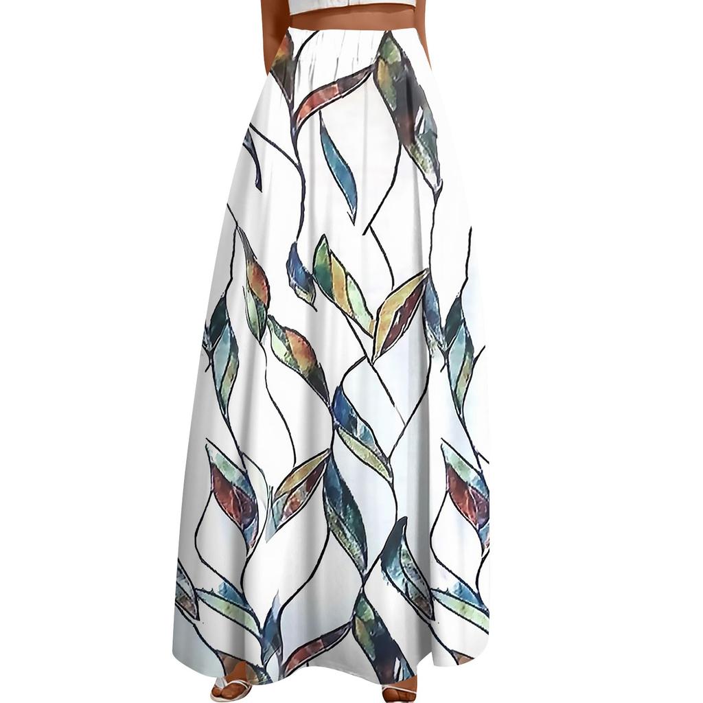 Женская повседневная модная распашная юбка с принтом в горошек Свободная плиссированная юбка до половины тела с карманами