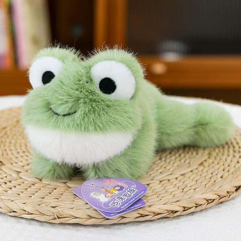 Cow Cute Cartoon Duck Frog Fox Rabbit Crouching Plush Toy For Children Gift