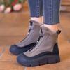 Elegant With Medium Heels Padded Women's Snow Boots Winter 2024 Ladies Shoes Fashion No Slipery Pu Anti Slip Hot Work Gyaru 39