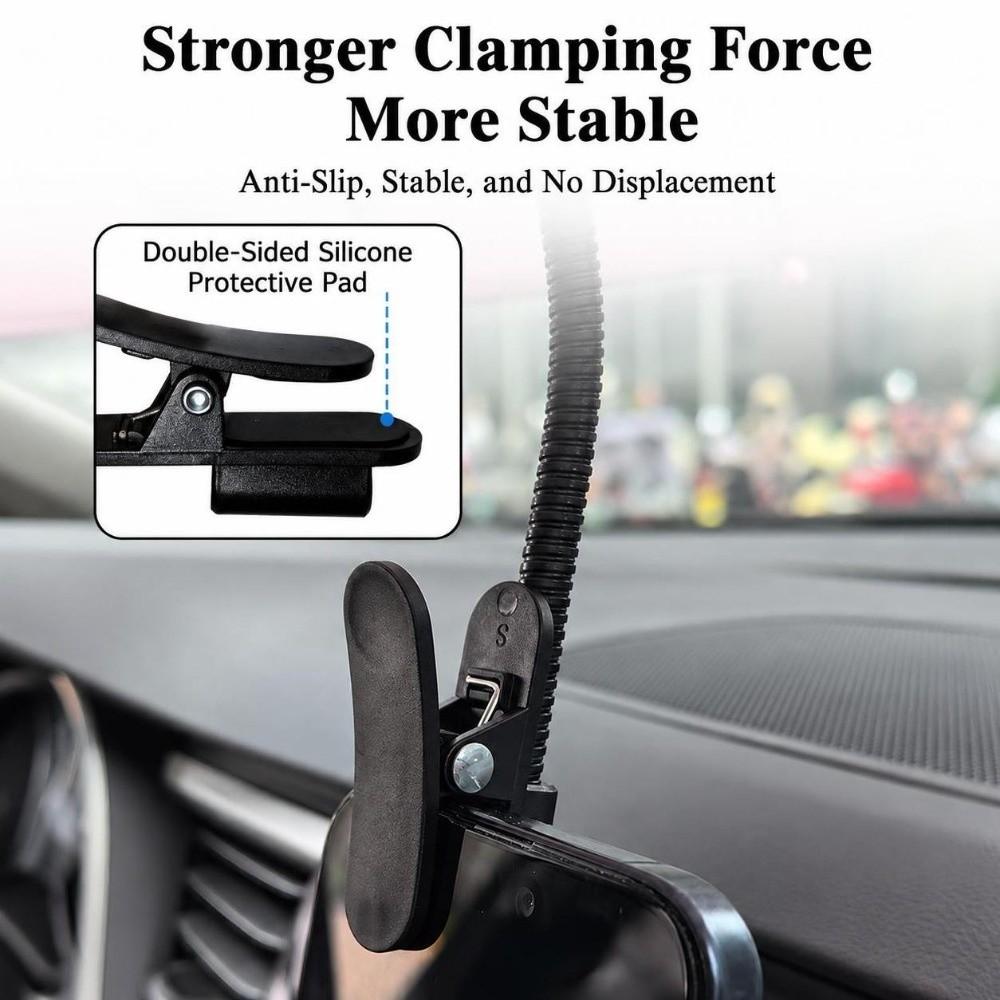 Flexible Metal Hose Mini Sun Shade Anti-UV Shade Clip On Parasol Outdoor Live Stream