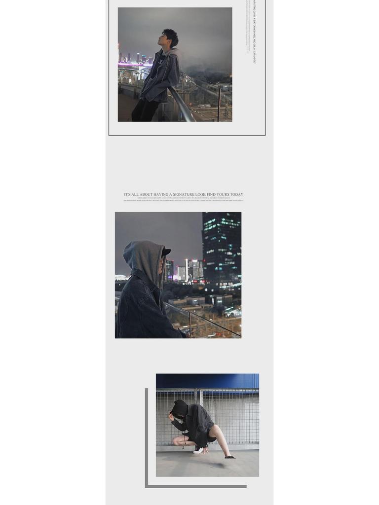 Мужская джинсовая куртка свободного кроя с капюшоном в корейском стиле: Модный, универсальный, красивый, с японским влиянием.