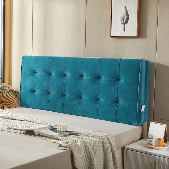 Современная прикроватная подушка с высоким отскоком, подушка для головы, все включено, королевский размер, короткий плюшевый чехол для изголовья с губчатым изголовьем