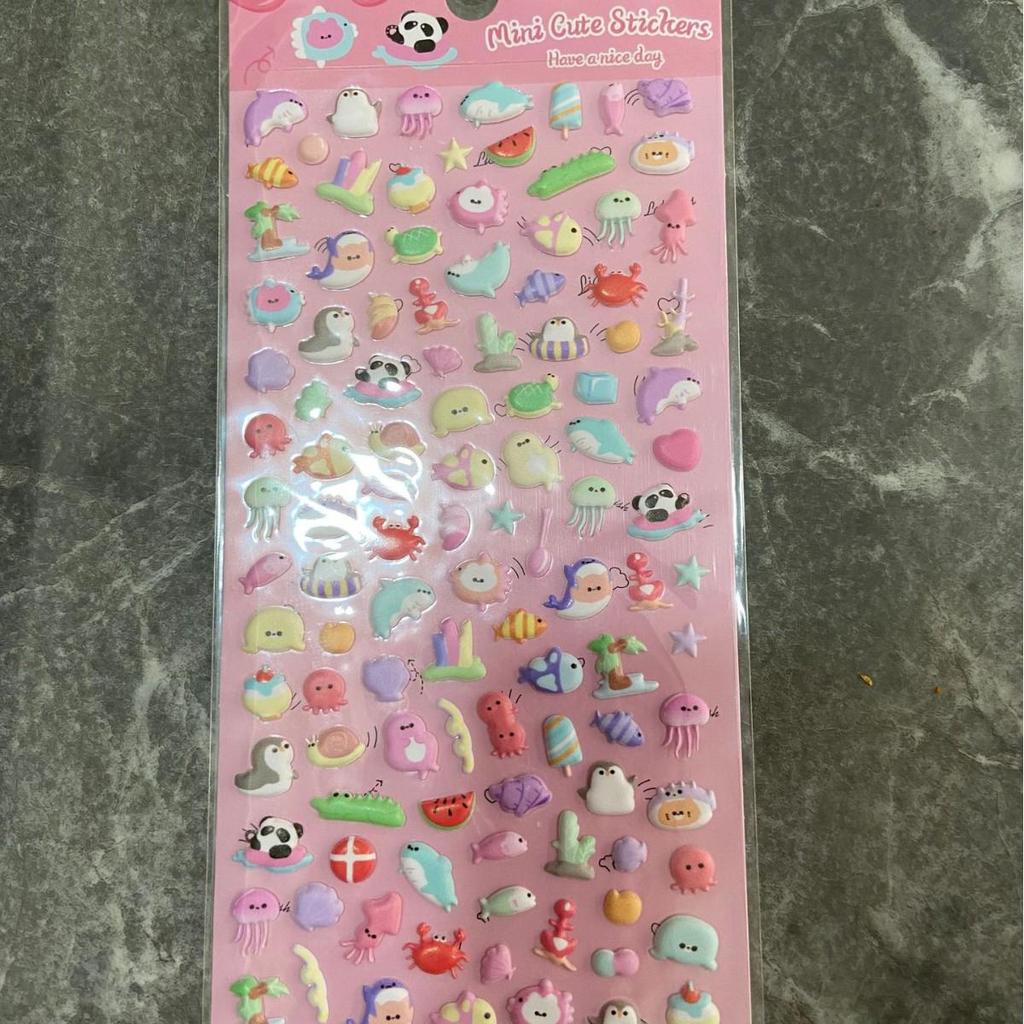 Милые мультяшные животные, пенопластовые наклейки для чехлов для телефонов и стаканов для воды
