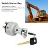 Ignition Switch Car Starter Switch Ignition Key Switch 22B0611910 Replacement Komatsu PC‑7 PC200‑7 PC120‑6 PC360‑7 PC200‑7 PC200‑7