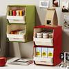 Wall-Mounted Tea Bag Storage Case Multicolor Snack Rack Instant Coffee Rack Office Desktop