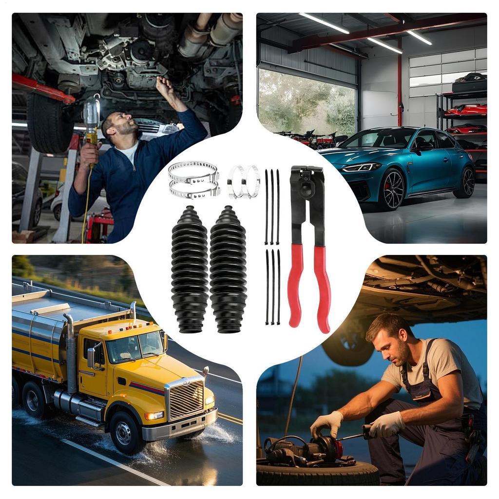 Пыльники рулевой рейки и рулевых тяг 2 шт. Пылезащитные Универсальные Автозапчасти Пыльник рулевой рейки Для внедорожника Автодома Транспортного средства Зимний холод