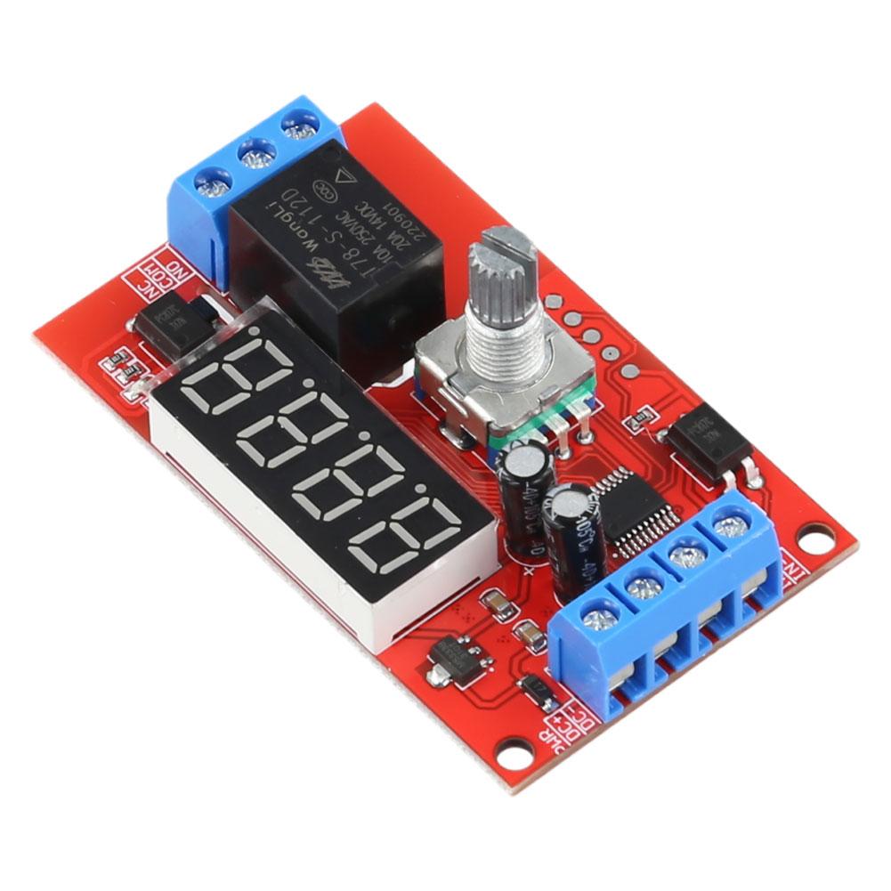 LED Digital Timming Relay DC5V/12V/24V Time-Delayed Trigger Timing Switch Relays Board Adjustable for Pump Control