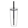 Portable Straw Cup 20oz Colorful Tritan Tumbler for Iced Coffee Juice Tea Milk Dishwasher Safe Drinkware Gift for Teens