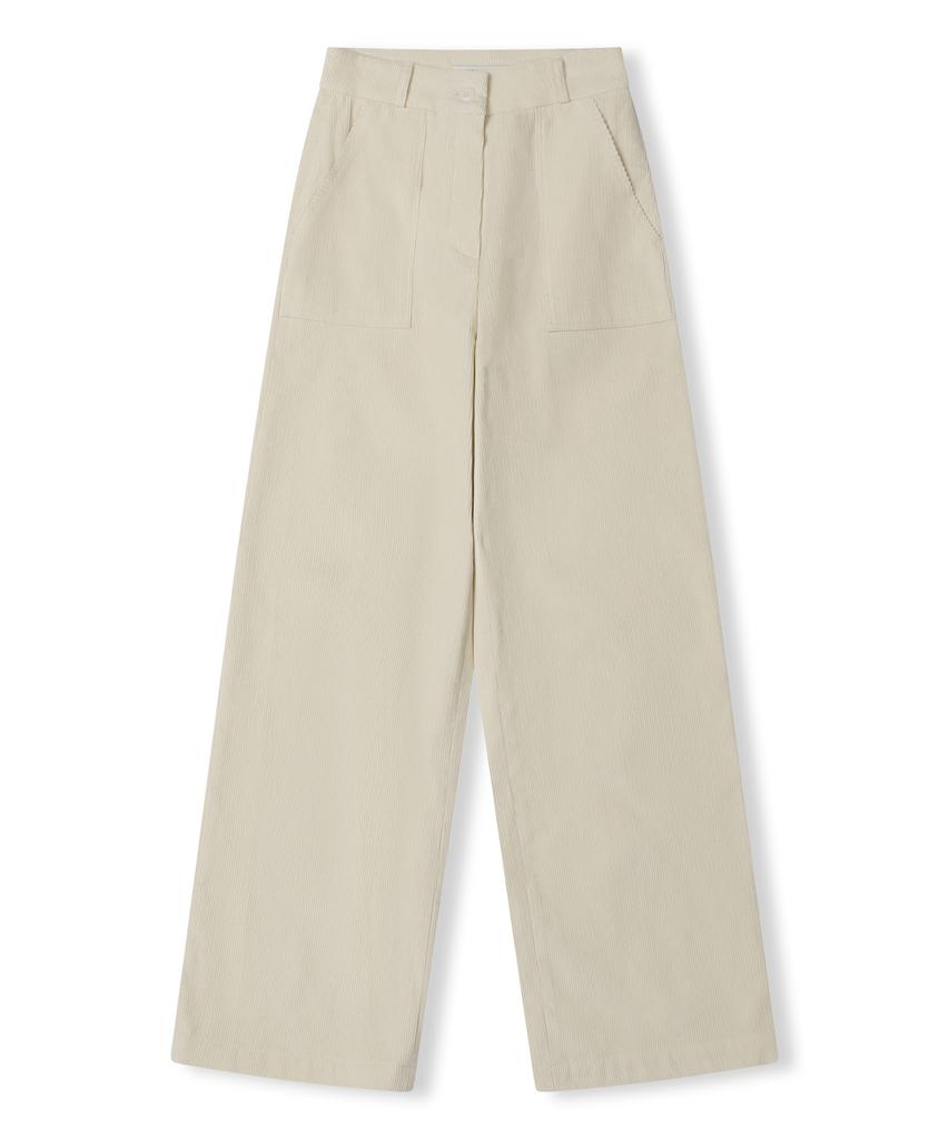 JUN BY JUN K Corduroy Baker Pants_Cream