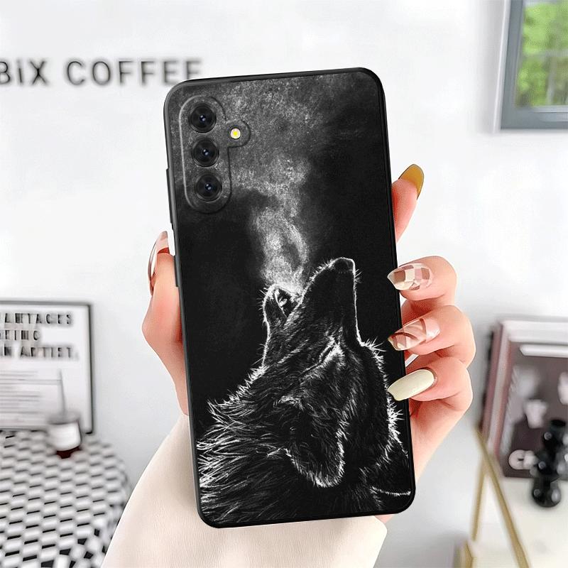 Wolf Moon Animal Soft Phone Case for Samsung A17 A37 A57 A16 A26 A36 A56 A15 A25 A35 A55 A14 A24 A34 A54 A13 A23 A33 A53 A52 A12